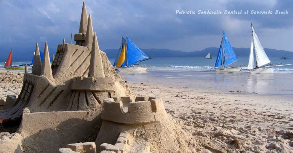 2. Patriotic Sandcastle Contest at Coronado Beach