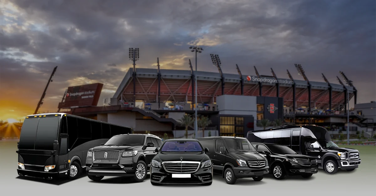 Explore Our Premium Fleet and Get to Snapdragon Stadium in Style