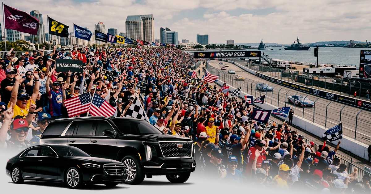 Our Premium Car Service for NASCAR San Diego 2026 Race Fans