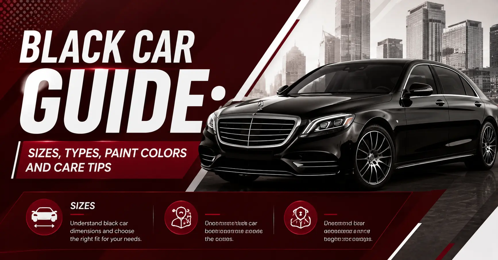 Black Car Guide Sizes, Types, Paint Colors and Care Tips